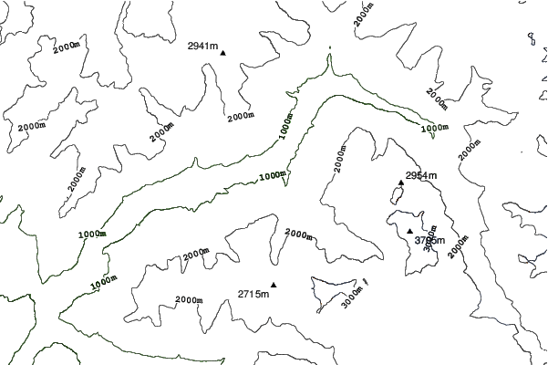 Montchavin neighbourhood contours