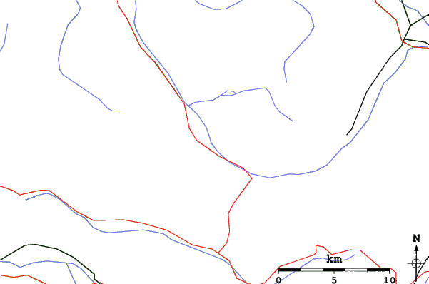 Roads and rivers close to Morzine