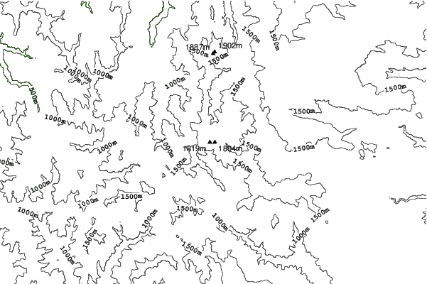 Mount Hotham neighbourhood contours