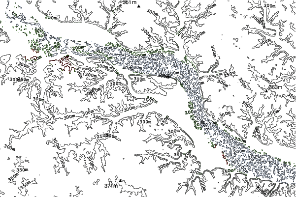 Mount Frontenac neighbourhood contours