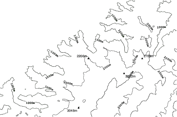 Mount Roon neighbourhood contours