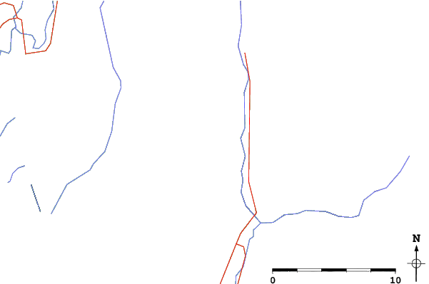 Roads and rivers close to Mustang Powder
