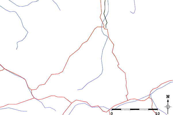 Roads and rivers close to Oberstdorf-Fellhorn