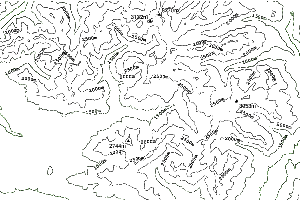 Orcieres neighbourhood contours