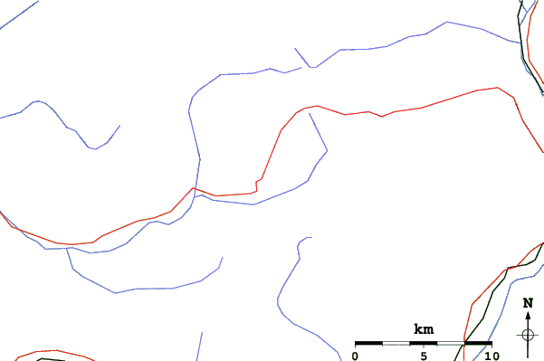 Roads and rivers close to Orcieres