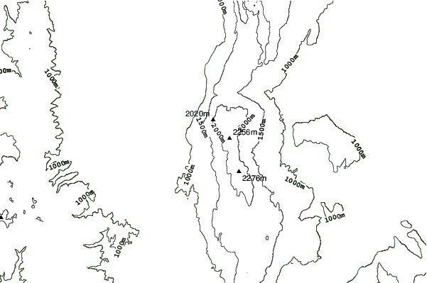 Oteshevo neighbourhood contours