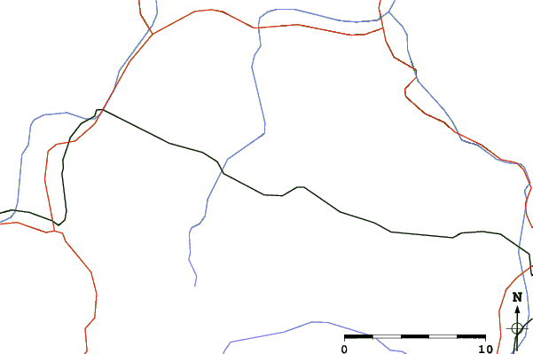 Roads and rivers close to Pillersee-Hochfilzen/Buchensteinwand