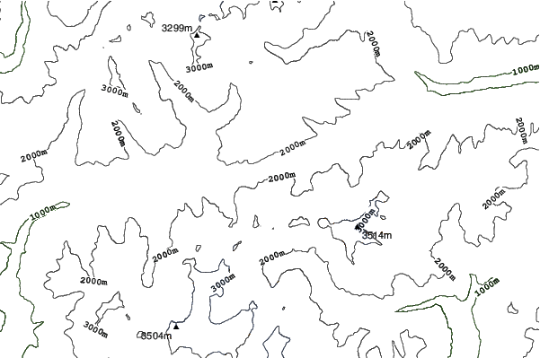 Ponte di Legno neighbourhood contours