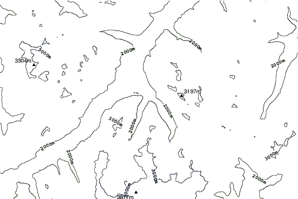Pontresina/Engadin neighbourhood contours