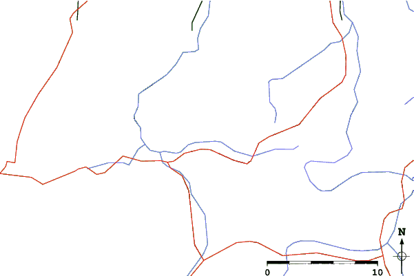 Roads and rivers close to Reit im Winkl