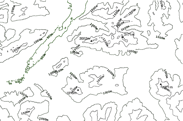 Scheffau neighbourhood contours
