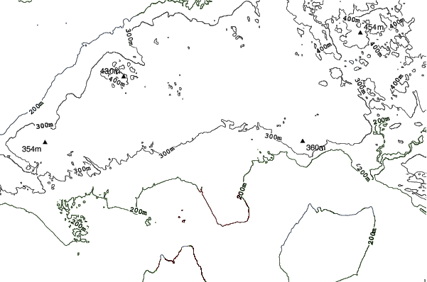 Searchmont Resort neighbourhood contours