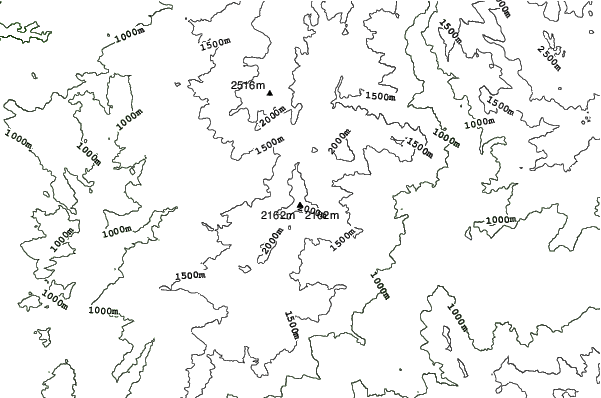Alta Sierra at Shirley Meadows neighbourhood contours