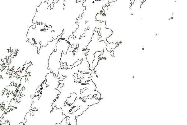 Ski Liberty neighbourhood contours