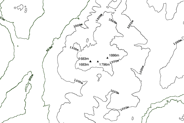 Sovereign Lake Nordic Centre neighbourhood contours