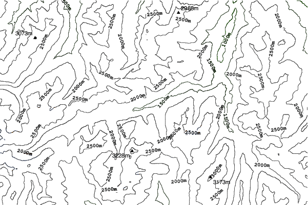 Splügen neighbourhood contours