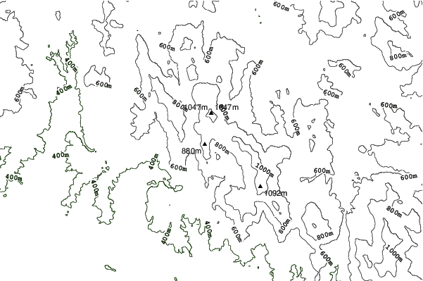 St. Englmar neighbourhood contours