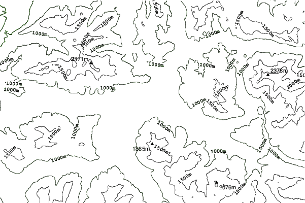 St Johann in Tirol neighbourhood contours