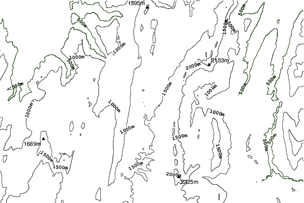 St Andeol neighbourhood contours