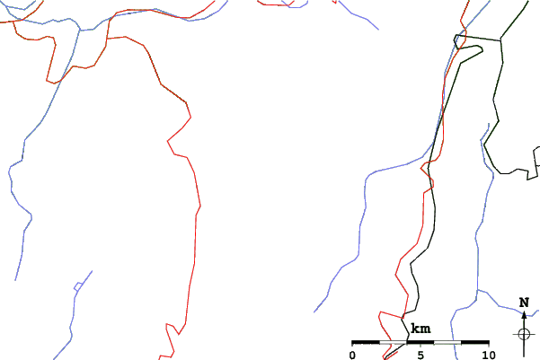Roads and rivers close to St Andeol