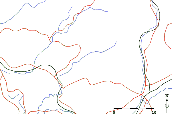 Roads and rivers close to Tengamori