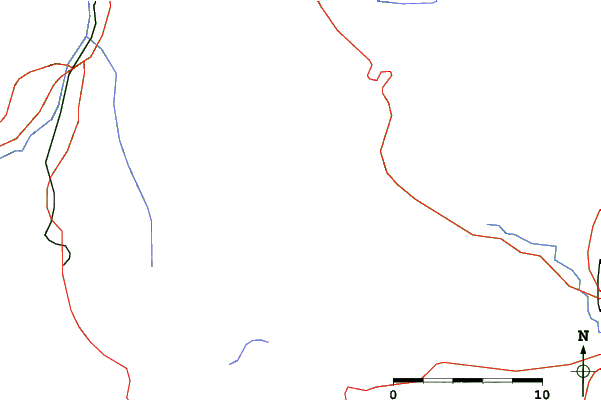 Roads and rivers close to Tsubetsu