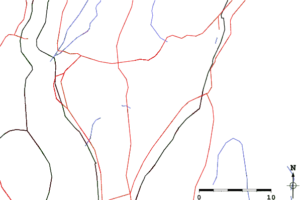 Roads and rivers close to Tuxedo Ridge Ski Center