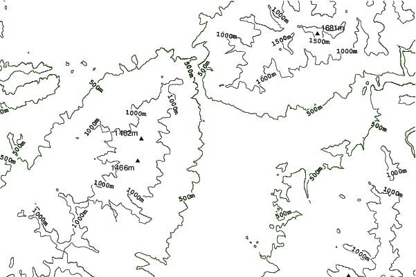 Valčianska dolina neighbourhood contours