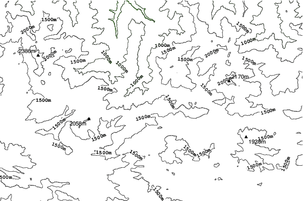 Valgrande-Pajares neighbourhood contours