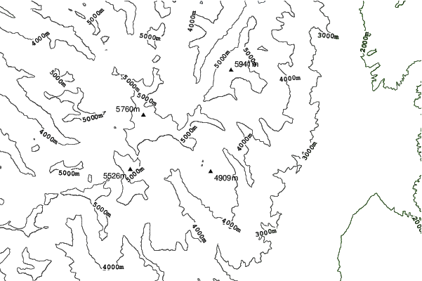Vallecitos neighbourhood contours