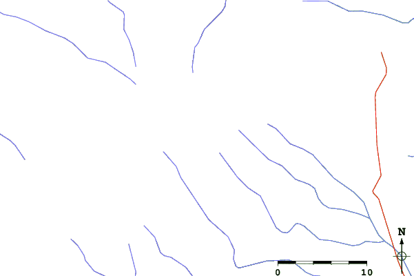 Roads and rivers close to Vallecitos