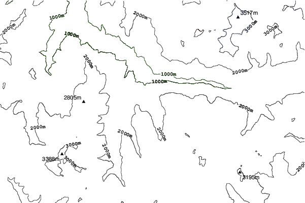 Valmeinier neighbourhood contours