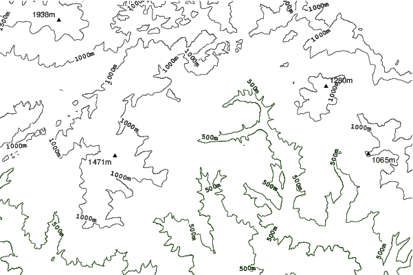 Vyšná Slaná - Július neighbourhood contours