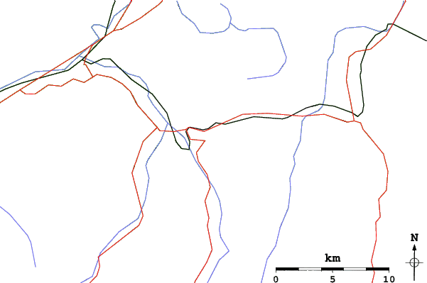 Roads and rivers close to Westendorf