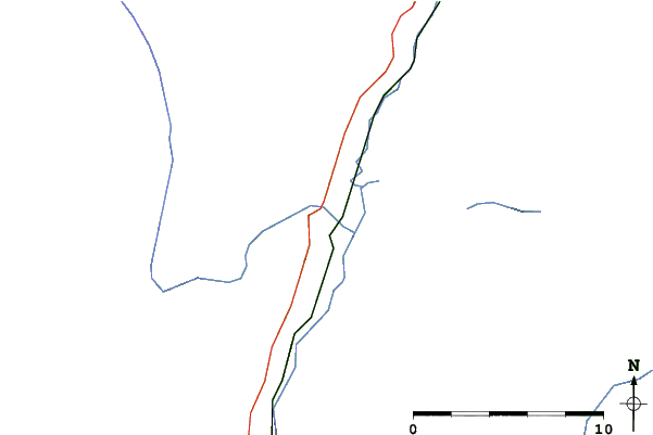 Roads and rivers close to Mike Wiegele Heli-Skiing Resort