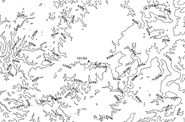 Winterplace Ski Resort neighbourhood contours