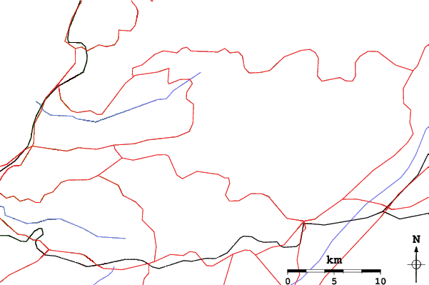 Roads and rivers close to Zaarour Club